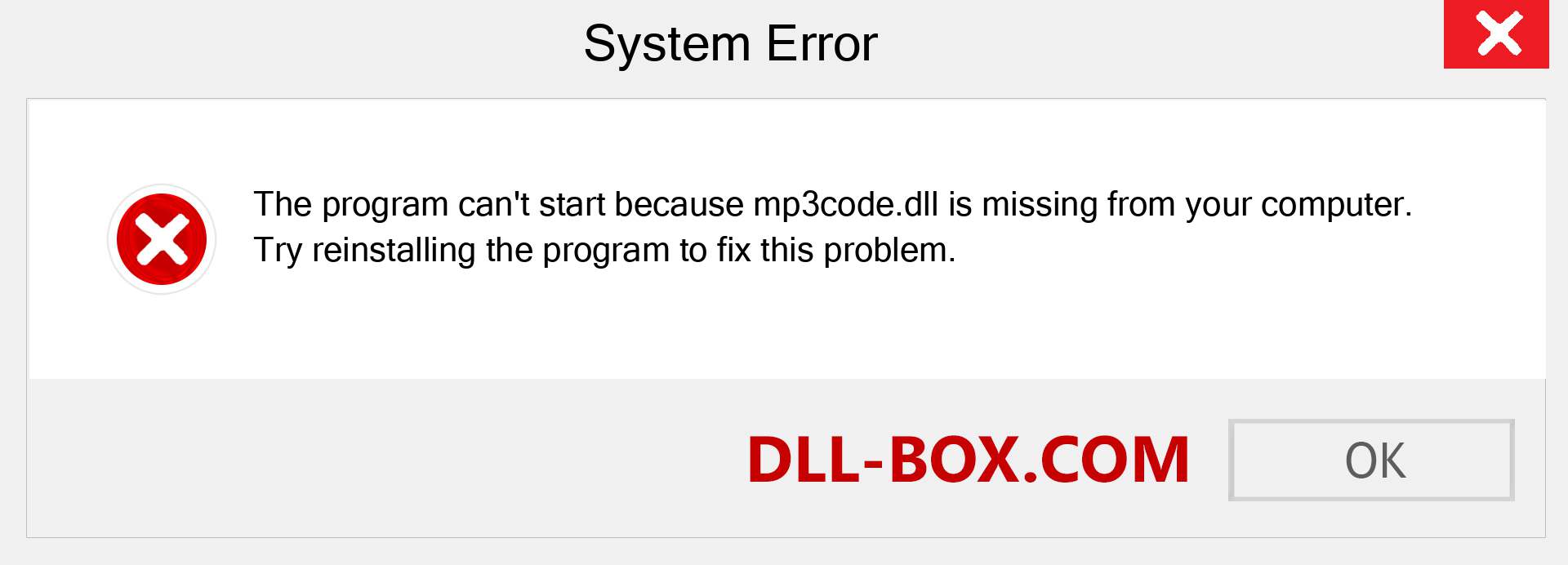  mp3code.dll file is missing?. Download for Windows 7, 8, 10 - Fix  mp3code dll Missing Error on Windows, photos, images